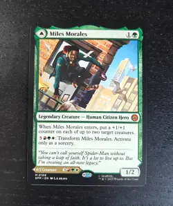 Ultimate Spider-man Miles Morales MTG Marvel Spider-man SPM 0108 Mythic NM - Image 2