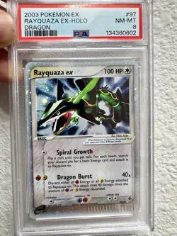 Pokemon TCG Rayquaza EX Dragon Holo Rare Card 97/97 Series Holo Swirls 🌀 - Image 4