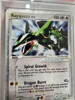 Pokemon TCG Rayquaza EX Dragon Holo Rare Card 97/97 Series Holo Swirls 🌀 - Image 5