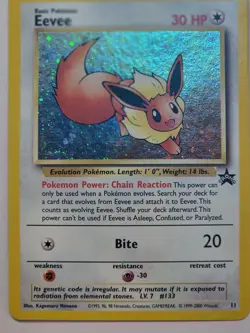 Pokemon Wotc Black Star Promo #11 Holo EEVEE,,never played - Image 1