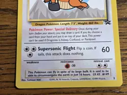 Pokemon Wotc Black Star Promo # 5 Movie Promo DRAGONITE **not played** - Image 3