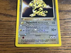 Pokemon Reverse Holo Best Promo Electabuzz #1 (Not Played),**2-swirls** - Image 3