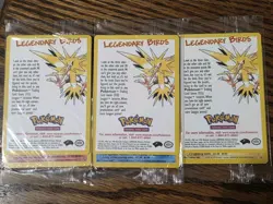 Pokemon Wotc Black Star Promo Legedary Birds #21,22 & 23 Sealed - Image 1