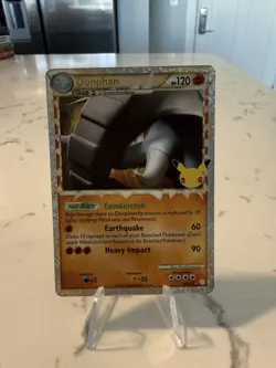 Pokemon TCG Donphan Prime Celebrations Classic Collection Holo Card 107/123 NM - Image 1