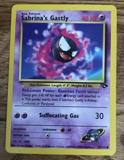 Pokemon Sabrina's Gastly 97/132 Gym Challenge Regular - Image 1