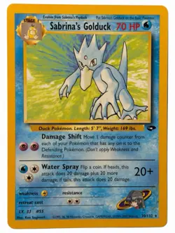 Sabrina's Golduck - 30/132 Gym Challenge 2000 - WOTC Pokemon TCG - Image 1