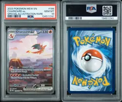 2023 POKEMON MEW EN-151 SPECIAL ILLUSTRATION RARE #199 CHARIZARD EX PSA 10 - Image 3