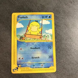 Psyduck Aquapolis Non Holo 104/147 Pokemon E Reader Vintage 2002 WOTC HP - Image 1