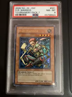 Yugioh D.D. Warrior Tournament Pack 7 TP7-EN001 Ultra Rare - PSA 8 - RegradeU - Image 1