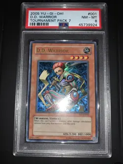Yugioh D.D. Warrior Tournament Pack 7 TP7-EN001 Ultra Rare - PSA 8 - RegradeU - Image 2