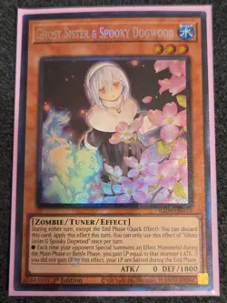 Yugioh! Ghost Sister & Spooky Dogwood RA03-EN020 Collector's Rare 1st Ed NM - Image 1