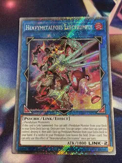 Yu-Gi-Oh! TCG Heavymetalfoes Electrumite RA04-EN292 Platinum Secret Rare NM/M - Image 1