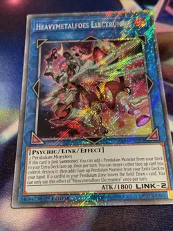 Yu-Gi-Oh! TCG Heavymetalfoes Electrumite RA04-EN292 Platinum Secret Rare NM/M - Image 2