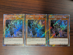 Yu-Gi-Oh! Legendary Six Samurai - Kizan RA03-EN249 Platinum Secret 1st Ed LP x3 - Image 1