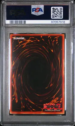 YUGIOH TRI-HORNED DRAGON Secret Rare Holo LOB-000 PSA 8 NM-MT - Image 2