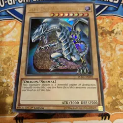 Yugioh Blue-Eyes White Dragon LCKC-EN001 1st Edition LP - Image 1