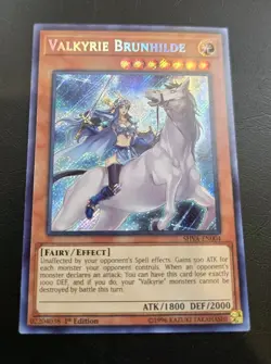 Valkyrie Brunhilde Secret Rare 1st Ed SHVA-EN004 NM Yugioh - Image 1