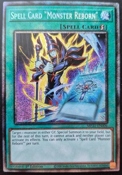 YUGIOH Spell Card “Monster Reborn” MP25-EN006 1st Ed Starlight Rare NM 1x - Image 1
