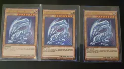 3x Blue-Eyes White Dragon CT13-EN008 Ultra Original SDK Kaiba Artwork YUGIOH NM - Image 1