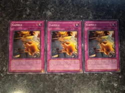 3X Gamble PSV-053 - Yugioh Yu Gi Oh! 3 Playset 1st Edition - Image 1