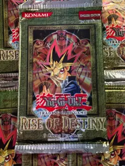 Lot of (9) Yu-Gi-Oh! Rise of Destiny 1st Edition Booster Packs Sealed - Image 2