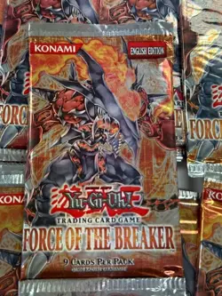 Lot of (9) Yu-Gi-Oh! Force of the Breaker Unlimited Booster Packs Sealed - Image 2
