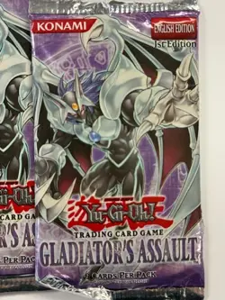 Lot of (3) Yu-Gi-Oh! Gladiator's Assault 1st Edition Booster Packs Sealed - Image 2