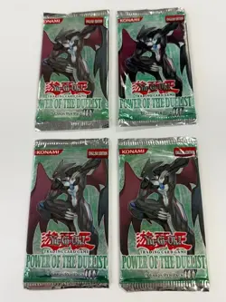 Lot of (4) Yu-Gi-Oh! Power of the Duelist Unlimited Booster Packs Sealed - Image 1