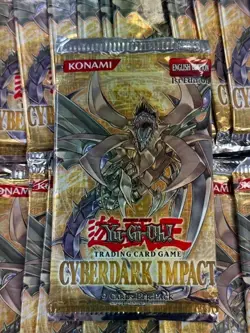 Lot of (26) Yu-Gi-Oh! Cyberdark Impact 1st Edition Booster Packs Sealed - Image 2