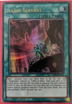 YuGiOh Nadir Servant Ultra Rare 1st Edition MP21-EN135 NM - Image 1
