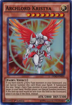 Yugioh! Archlord Kristya - DESO-EN050 - Super Rare - 1st Edition Near Mint, Engl - Image 1