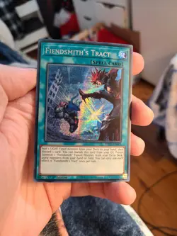 Yugioh Fiendsmith's Tract MP25-EN093 1st Prismatic Secret Rare - Image 1