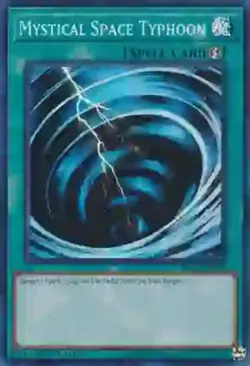 Yugioh! Mystical Space Typhoon - RA02-EN048 - Super Rare - 1st Edition Near Mint - Image 1