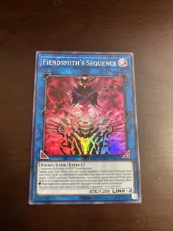 Fiendsmith's Sequence Super Rare OP27-EN011 Yu-Gi-Oh Card NM Condition - Image 1