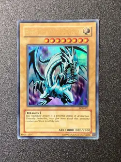 Yu-Gi-Oh Blue-Eyes White Dragon English Version Asia LOB-001 - Image 1