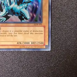 Yu-Gi-Oh Blue-Eyes White Dragon English Version Asia LOB-001 - Image 5