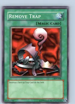 Yu-Gi-Oh TCG Remove Trap SDY-048 Unlimited Regular Common Card NM - Image 1
