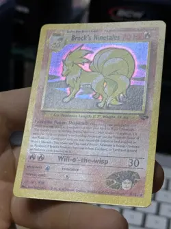 Brock's Ninetales 3/132 Gym Challenge 2000 Holo Rare WOTC Pokemon Card TCG - Image 5