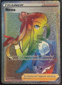 Nessa 196/185 - Vivid Voltage Sword & Shield Secret Rare Pokemon TCG - NM Card - Image 1