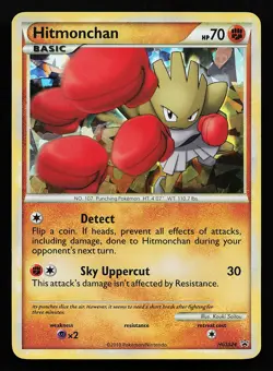 Hitmonchan 51/90 Cracked Ice Holo Undaunted Pokemon Card - Image 1