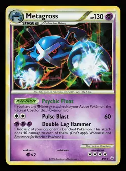 Metagross 4/95 Cracked Ice Holo Rare Unleashed Pokemon Card - Image 1