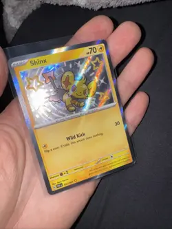 Pokemon TCG Shinx Card SV Paldean Fates NM Shiny Rare 135/091 - Image 1