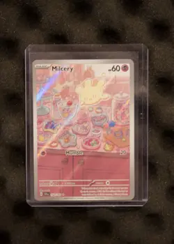 Pokemon TCG Milcery 152/142 Stellar Crown Illustration Rare Foil Card NM - Image 1