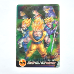 S3272 Vegeta Son Goku Gohan Trunks 3D Japanese Dragaon Ball x Morinaga Card D6 - Image 1