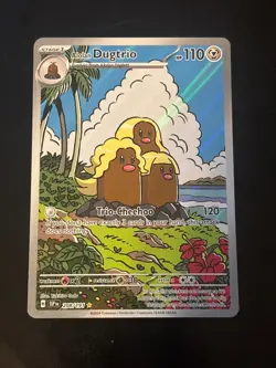 Pokemon TCG Alolan Dugtrio Card 208/191 Surging Sparks Illustration Rare NM - Image 1