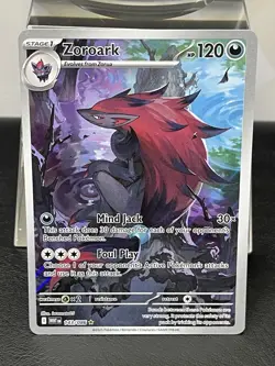 Zoroark Illustration Rare 143/086 Pokemon Card TCG 2025 S&V White Flare NM+ - Image 2