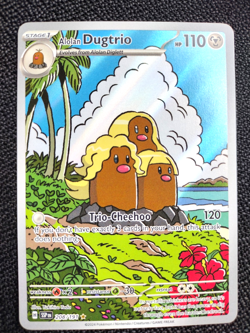 Pokemon TCG Alolan Dugtrio 208/191 Surging Sparks Illustration Rare Card NM - Image 1