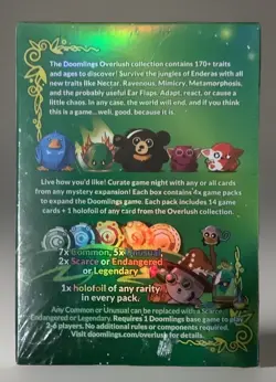 DOOMLINGS Overlush Mystery Expansion Box 56 Cards w/ 4 Holofoils NEW / SEALED - Image 2
