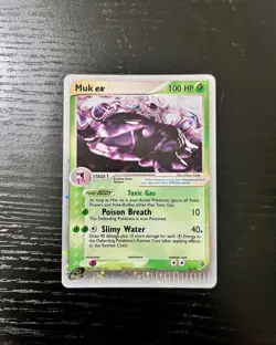 Muk ex 96/97 - Dragon Holo E-Reader Pokemon Card (Moderately Played) - Image 1