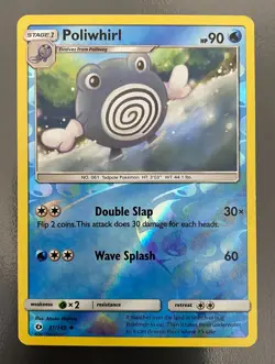 Poliwhirl 31/149 Reverse Holo Sun & Moon Base | LP | Pokemon Trading Card TCG - Image 1